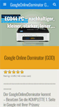Mobile Screenshot of googleonlinedominator.com